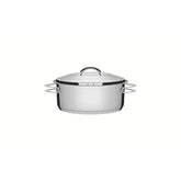 Caçarola Tramontina Rasa Solar Aço Inox Fundo Triplo 16 cm 1,4 L Com Tampa Compatível Indução