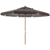 Ombrellone Madeira PVC manivela 2,70m marrom Bel Lazer
