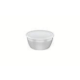 Pote Redondo Tramontina Freezinox Aço Inox 9 cm 03 L Tampa Plástica Vedação Geladeira Freezer