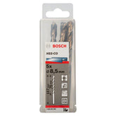 Broca Para Metal Bosch Aço Rápido Hss-Co 8,5mm 5 Peças