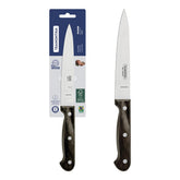 Faca Utility Tramontina Polywood 6 Polegadas Aço Inox Cabo Madeira Tratada Castanho Profissional
