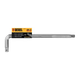 Chave Em L Para Soquete 300x75 Mm Encaixe 1/2 Pol Aço Cromo Vanádio Denzel Fosco