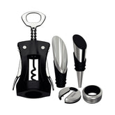 Jogo Para Vinhos 5 Peças Tramontina Harmoniza Aço Inox E Polipropileno Preto