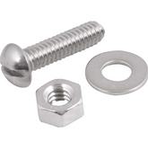 Parafuso Máquina.Inox 1/4"X2"Rd+Po+Ar Com 4 Vonder