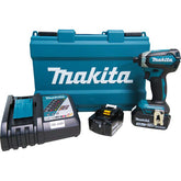 Parafusadeira de Impacto Sem Fio 18V Torque 170N.m Com 2 Baterias Carregador Maleta DTD153RFE Makita