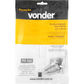 Parafuso Sextavado Rosca Soberba 1/4''x30mm 4 peças Vonder