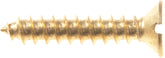 Parafuso madeira 3,5x20 chata fenda latão c/ 10 peças Vonder