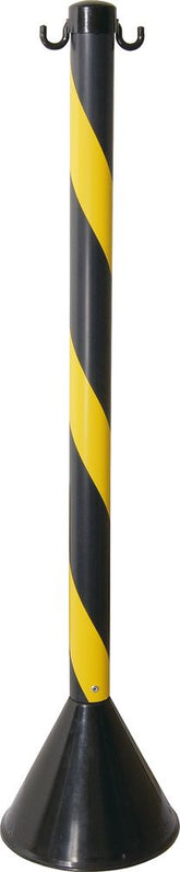 Pedestal plástico preto/amarelo 90cm com 04 peças - Vonder