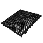 Piso Modular Preto em Plástico 50x50x2,6 Presto