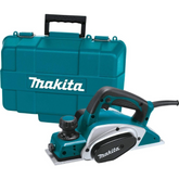 Plaina Elétrica 82Mm Industrial 620W Conjunto Calibrador Guia Faca Chave Soquete KP0800K 127V Makita