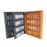 Porta Chaves com 96 Chaveiros Cinza e Laranja Presto