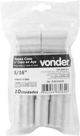 Prensa Cabo p/ Cabos de Aço de 5/16'' com 10 peças Vonder