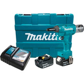 Rebitador 18V LXT Força 25KN C/ 2 Bateria Carregador Maleta Resistência Água Poeira DRV150RFE Makita