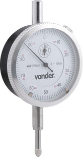 Relógio comparador 10mm 0,01mm analógico rc010 Vonder
