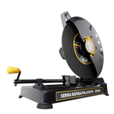 Serra Rápida Policorte de Bancada Profissional 2050W Disco 355mm 14" para cortar Ferro Metal e Aço WAP WF SP01 220V