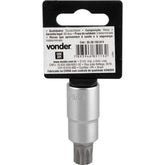 Soquete Multidentado Encaixe 1/2'' 14mm Curto CRV Vonder