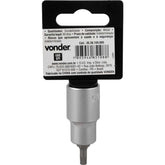 Soquete Multidentado Encaixe 1/2'' 5mm Curto CRV Vonder