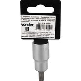 Soquete Multidentado Encaixe 1/2'' 8mm Curto CRV Vonder