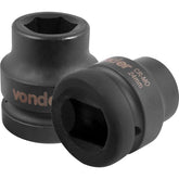 Soquete Sextavado Impacto Encaixe 1" 24mm Aço Cromo Vonder