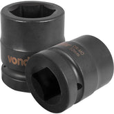 Soquete Sextavado Impacto Encaixe 1" 32mm Aço Cromo Vonder