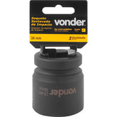 Soquete Sextavado de Impacto 1" 38mm Aço Cromo Vonder