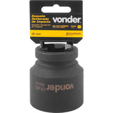 Soquete Sextavado Impacto Encaixe 1" 46mm Aço Cromo Vonder