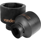 Soquete Sextavado de Impacto enc 1" 65mm Aço Cromo Vonder