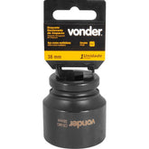 Soquete Sextavado de Impacto enc 3/4" 38mm Aço Cromo Vonder