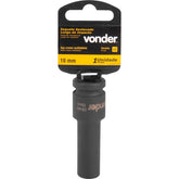 Soquete Sextavado Impacto Longo 1/2" 10mm Aço Cromo Vonder