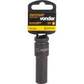 Soquete Sext Impacto Longo Enc 1/2" 13mm Aço Cromo Vonder