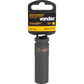 Soquete Sext Impacto Longo Enc 1/2" 16mm Aço Cromo Vonder