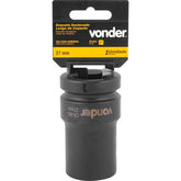 Soquete Sextavado de Impacto Longo 1" 27mm Aço Cromo Vonder