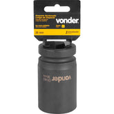 Soquete Sextavado Impacto Longo 1" 36mm Aço Cromo Vonder