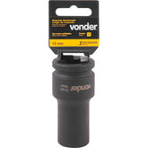 Soquete Sextavado Impacto Longo 3/4" 19mm Aço Cromo Vonder