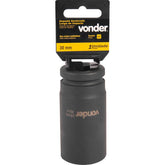 Soquete Sextavado Impacto Longo 3/4" 30mm Aço Cromo Vonder