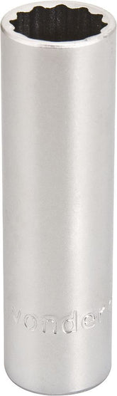 Soquete estriado enc 1/2" 19mm longo vanád. Vonder