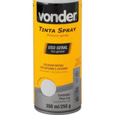 Tinta Spray Acrílica Branco Fosco 350ML/250G Vonder