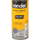 Tinta Spray Acrílica Grafite 350ML/250G Vonder