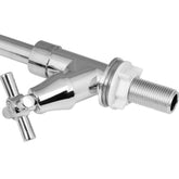 Torneira Para Cozinha Bica Flexível Mesa Aço Inox 1/2'' Abertura Rápida C66 Gourmet Liege