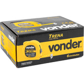 Trena Curta de Aço 7,5 M x 25 mm Caixa com 6 Vonder