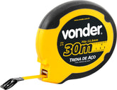 Trena aço 30mx12,5mm longa fechada ponta gancho Vonder