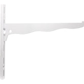 Trilho branco 2 metros sem suporte prateleira Vonder