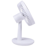 Ventilador De Mesa Portátil 5W 1500mAh 3 Velocidades Usb Branco Liege