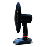 Ventilador WAP Rajada Turbo W130 Mesa Vermelho 5 Pás, 130W e 3 Velocidades 220V