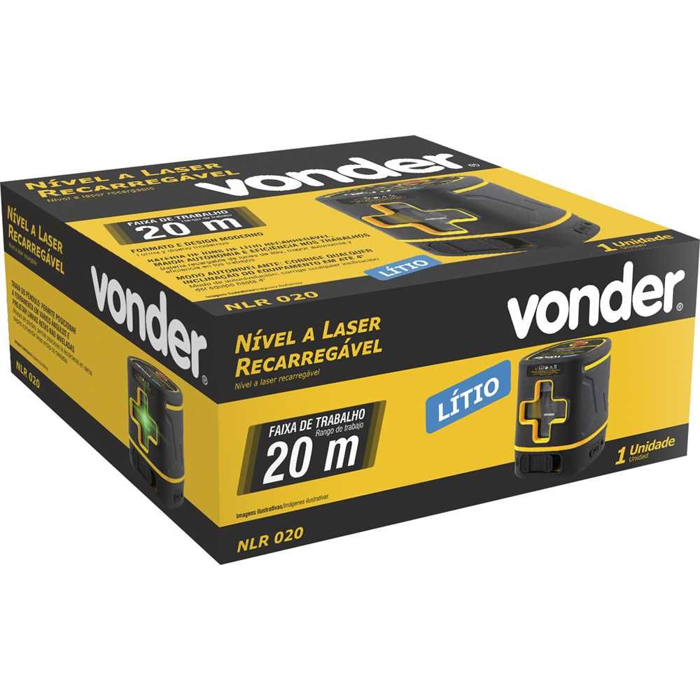 Nível Laser 20M Recarregável NLR020 Vonder