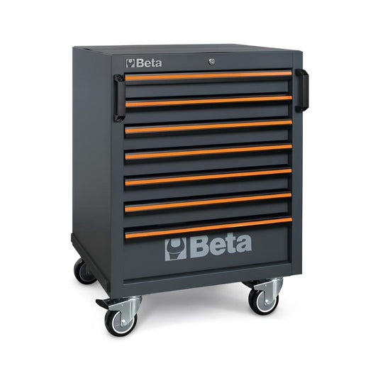 Carrinho de Ferramentas 7 Gavetas com Tapete Interno, Fechadura e Alças C45PRO C7 Beta