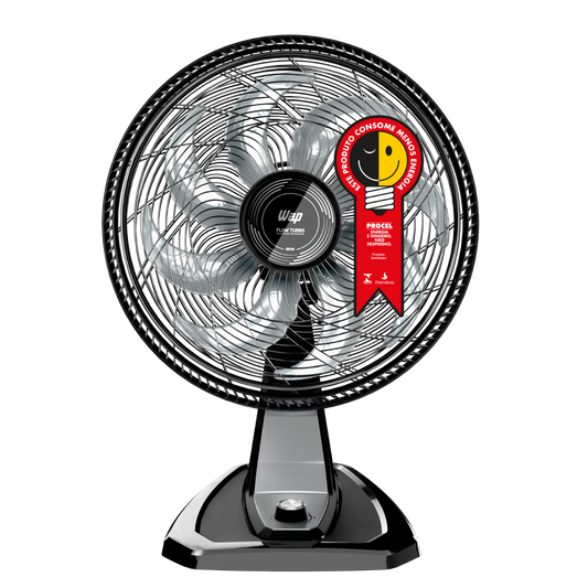 Ventilador 2 em 1 Mesa e Parede 180W 50 cm 8 Pás Potente Silencioso e Econômico com 3 Velocidades WAP FLOW TURBO 127V