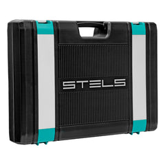 Jogo de Ferramentas 216 Pcs Stels 14115455 Encaixe 1/4'' 3/8'' e 1/2'' Aço CrV S2 com Maleta