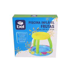 Piscina Inflável 26L Frutas Vinil Válvula Segurança Fundo Inflável 96900 Bel