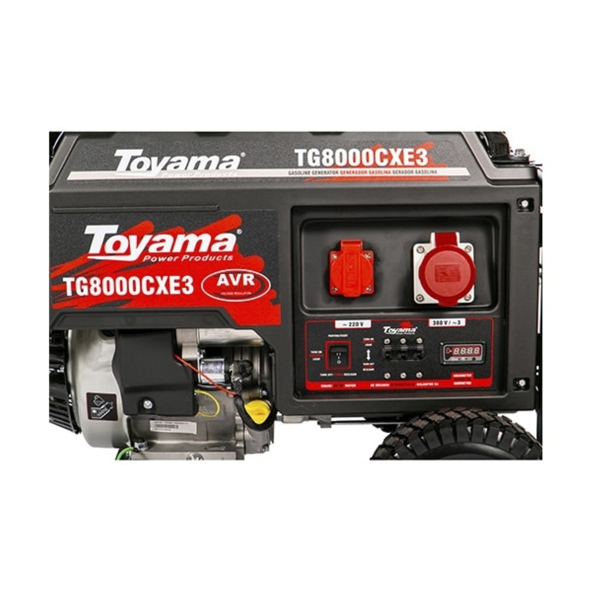 Gerador Gasolina Toyama 8.0KVA Trif 380V 25L P.Elétrica - Guimepa